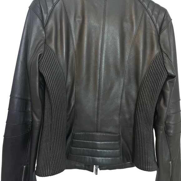 Cole Haan - Women’s Racer Leather Jacket - NWOT - Picture 3 of 14